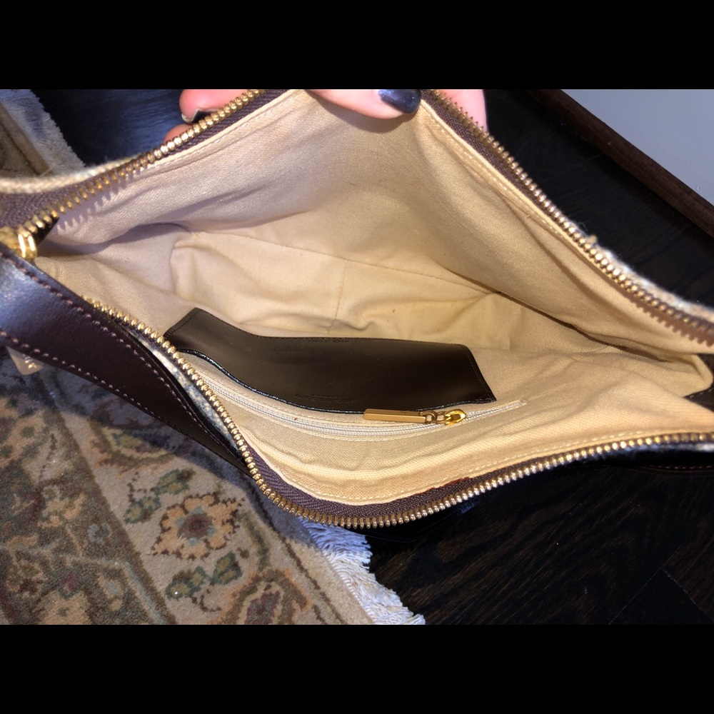 Burberry Nova Wool/leather Hobo bag - Picture 4 of 5